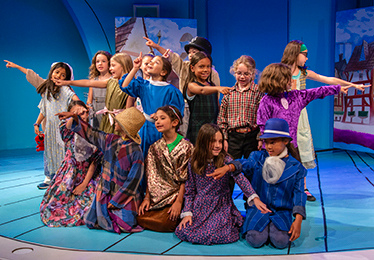 kids in children's theater production