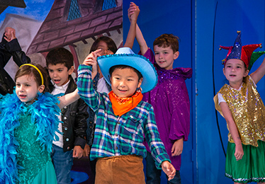 kids in children's theater production
