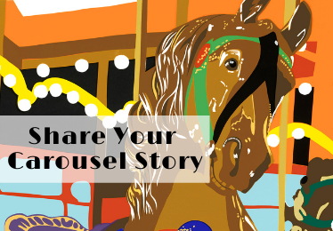carousel colorful graphic with carousel stories text