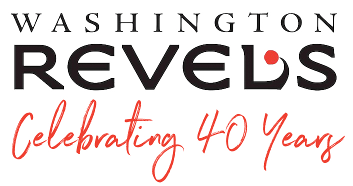 washington revels logo with text and 40th anniverary