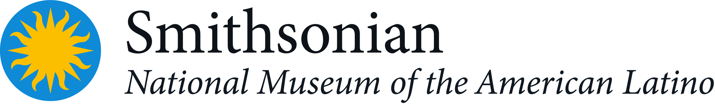 Smithsonian museum logo with yellow sun and text
