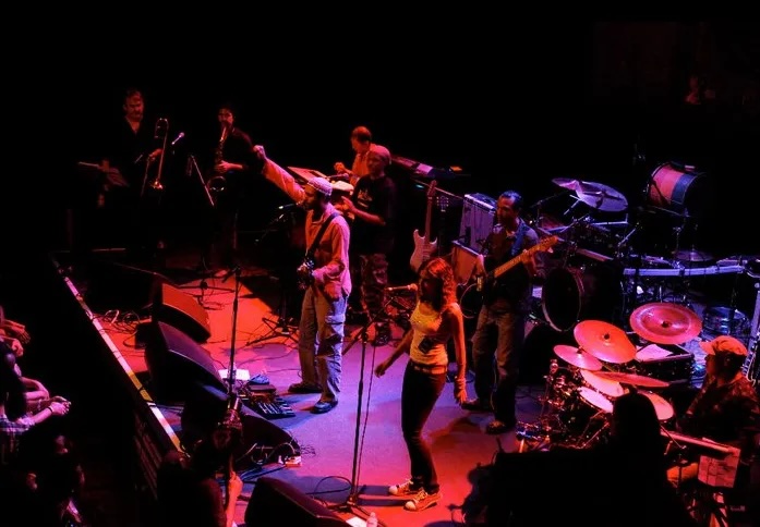 Zedicus performs onstage