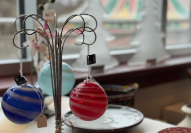 Ornaments in a gallery