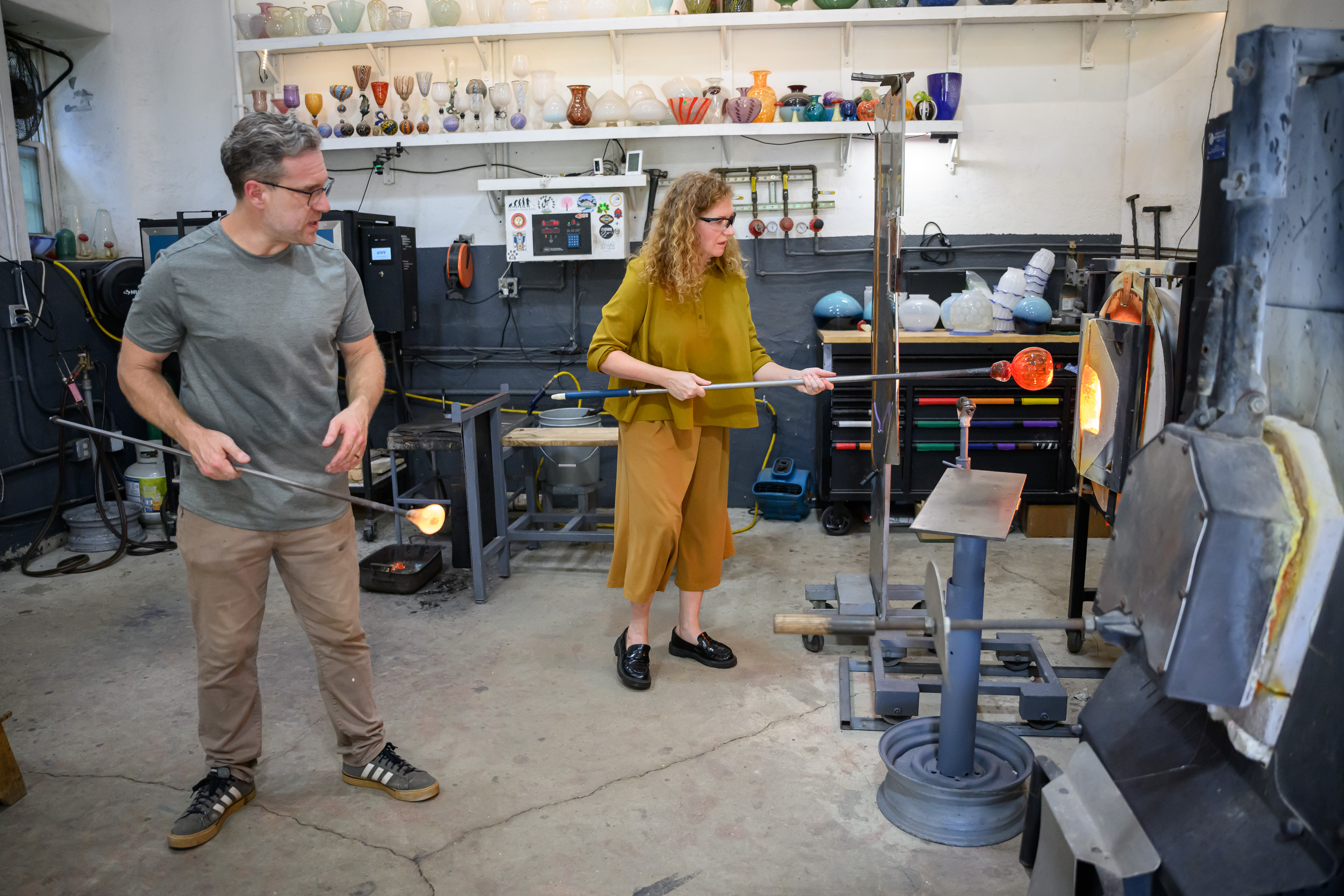 Glassblowing studio