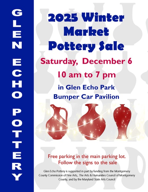 Glen Echo Pottery Winter Market Flyer