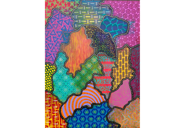 Abstract multicolor painting
