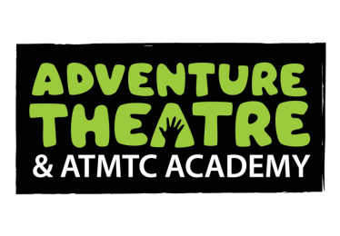 adventure theatre green and black logo