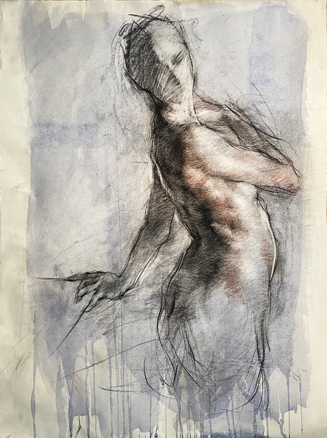 Charcoal figure drawing