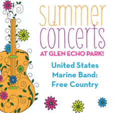 Summer concerts logo with yellow guitar