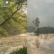 Two landscape photographs