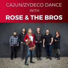 Rose & The Bros stand in front of a wall