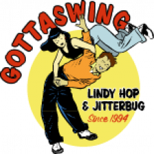 Gottaswing logo with swing dancing couple