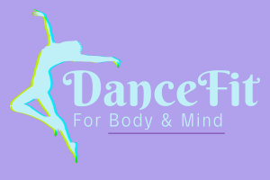 Turquoise graphic of dancer on light purple background