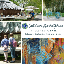 Presented by the Glen Echo Park Partnership for Arts and Culture, this outdoor sale features the work of Glen Echo Park resident artists and includes works in a wide range of artistic media
