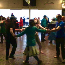 Contra dancers