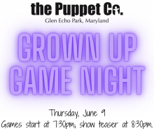 puppet co grown up game night