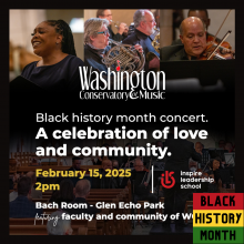 Washington Conservatory of Music Black History Month