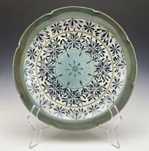 A ceramic plate by artist Christine Goh