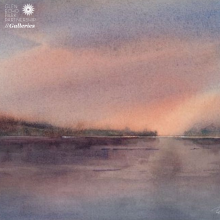 A watercolor landscape