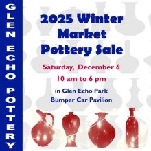 Winter Market Pottery Sale Graphic