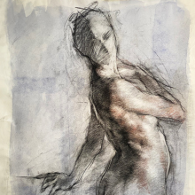 Charcoal figure drawing