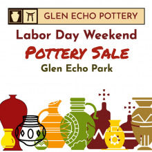 Labor Day Weekend pottery sale graphic