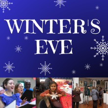 Collage of children's crafts, music, and holiday art show items for sale